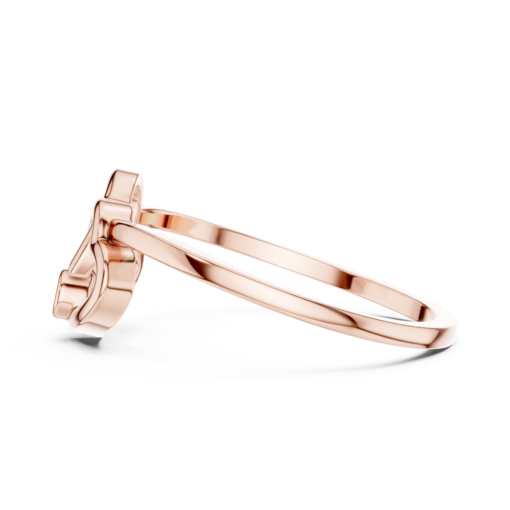 Amorielle Interlocking Heart Lab Grown Diamond Ring