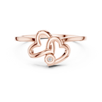 Amorielle Interlocking Heart Lab Grown Diamond Ring