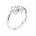 Amorielle Interlocking Heart Lab Grown Diamond Ring