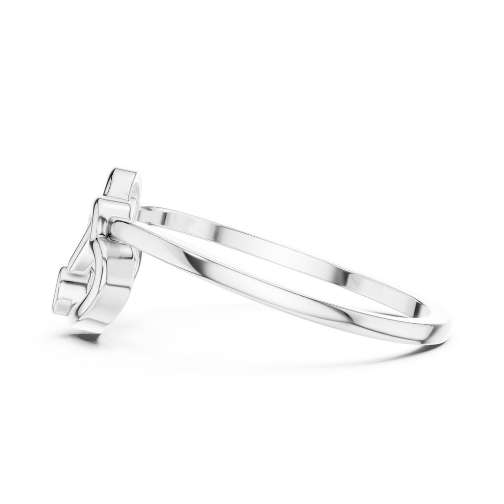 Amorielle Interlocking Heart Lab Grown Diamond Ring