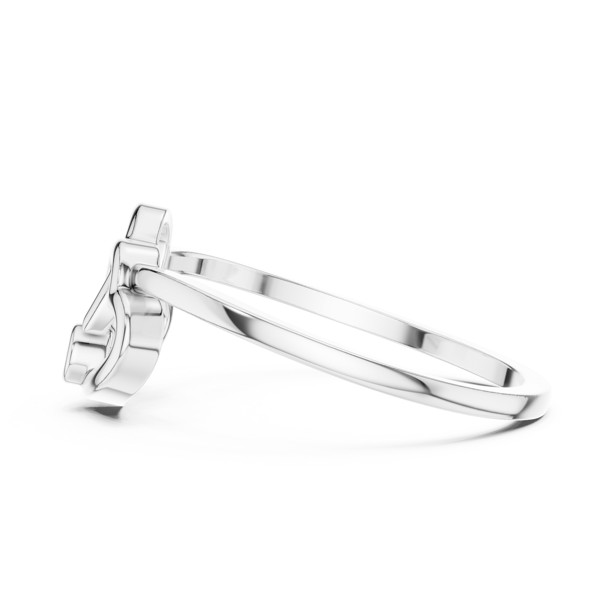 Amorielle Interlocking Heart Lab Grown Diamond Ring