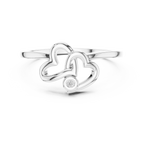 Amorielle Interlocking Heart Lab Grown Diamond Ring