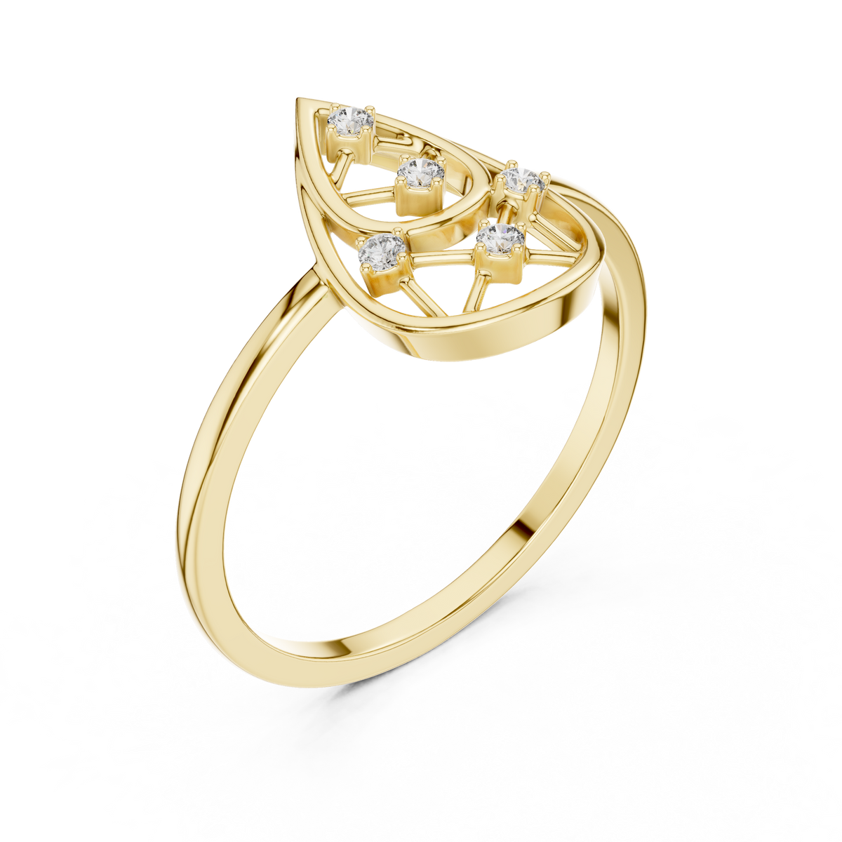 Aurelia Frame Lab Grown Diamond Ring
