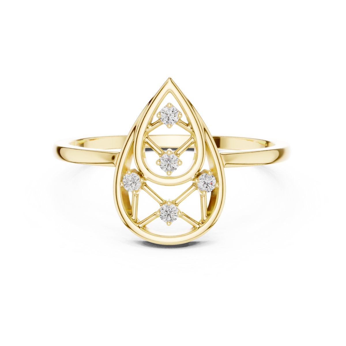 Aurelia Frame Lab Grown Diamond Ring