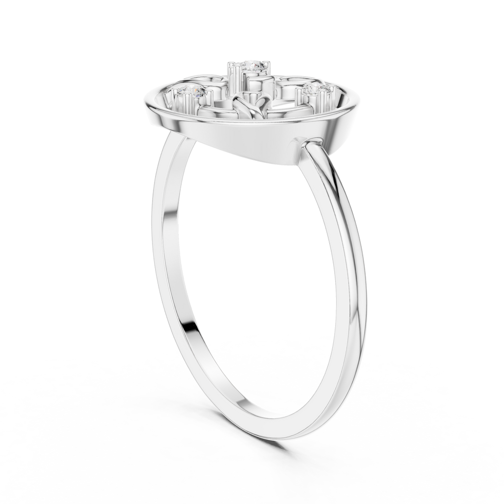 Botanical Orbit Lab Grown Diamond Ring for Women