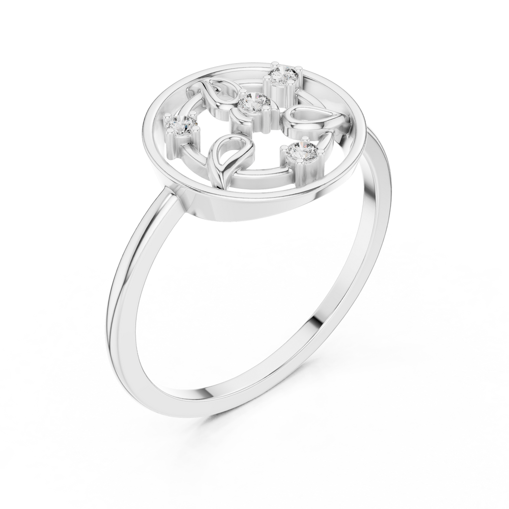 Botanical Orbit Lab Grown Diamond Ring for Women