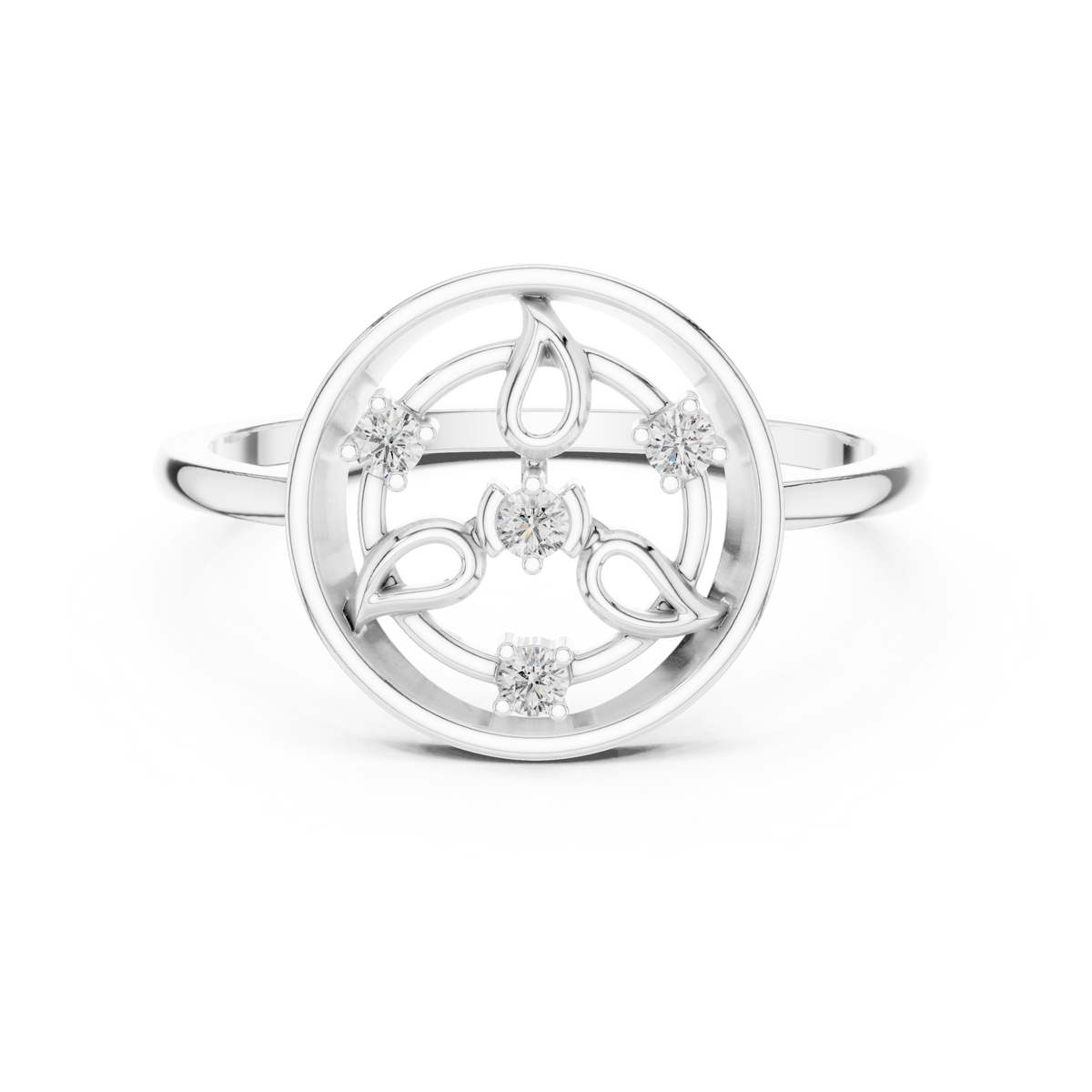 Botanical Orbit Lab Grown Diamond Ring for Women