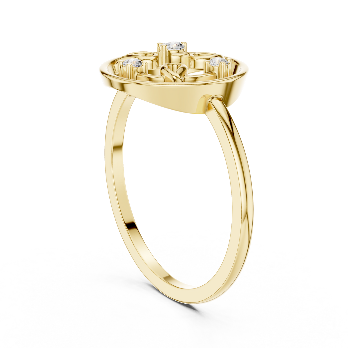 Botanical Orbit Lab Grown Diamond Ring for Women