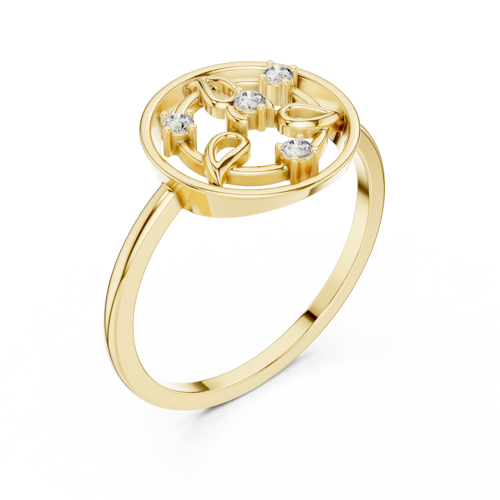Botanical Orbit Lab Grown Diamond Ring for Women