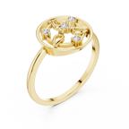 Botanical Orbit Lab Grown Diamond Ring for Women