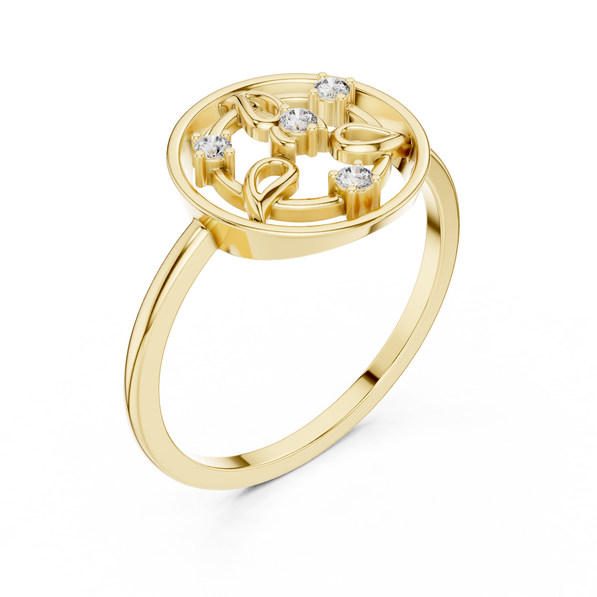 Botanical Orbit Lab Grown Diamond Ring for Women