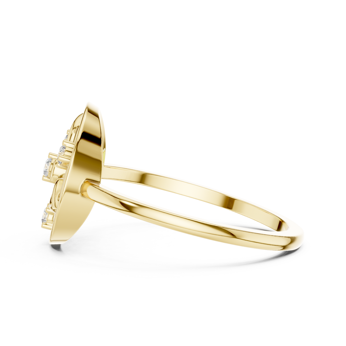 Botanical Orbit Lab Grown Diamond Ring for Women