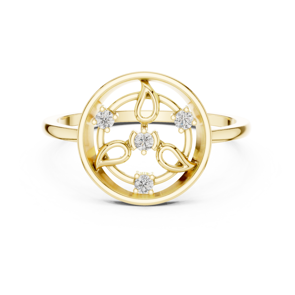 Botanical Orbit Lab Grown Diamond Ring for Women