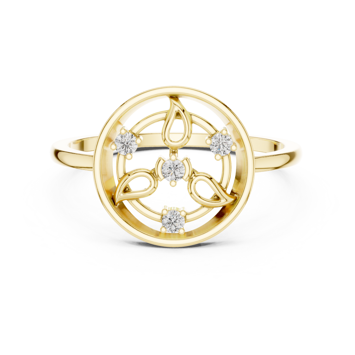 Botanical Orbit Lab Grown Diamond Ring for Women
