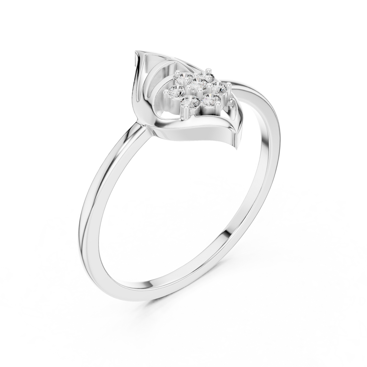Leafline Radiance Lab Grown Diamond Ring for Women
