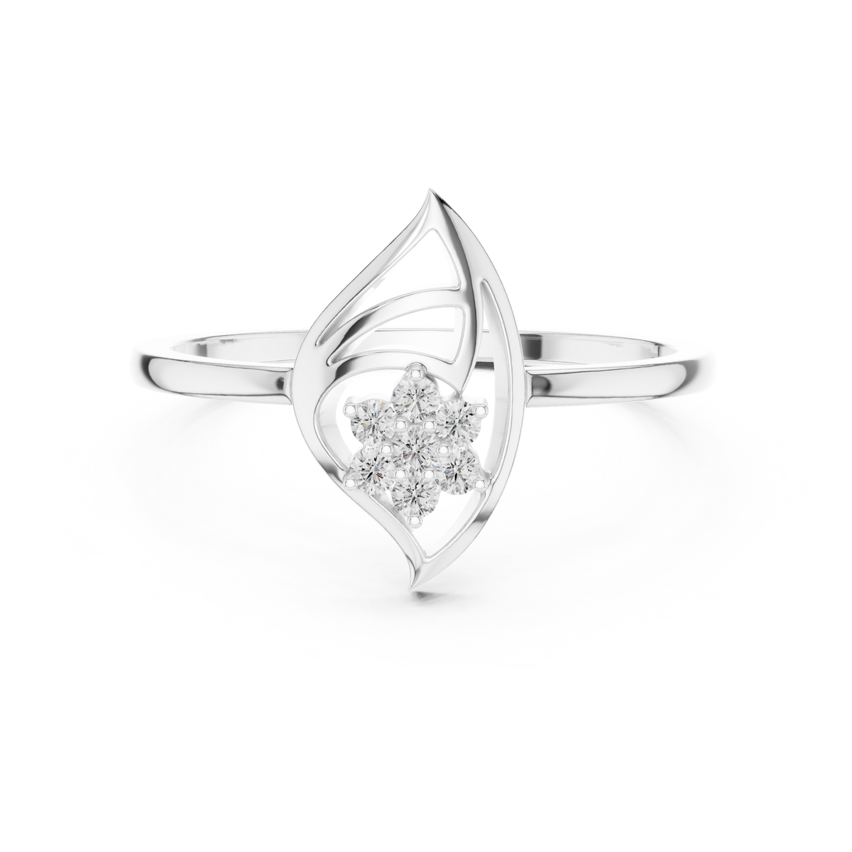 Leafline Radiance Lab Grown Diamond Ring for Women