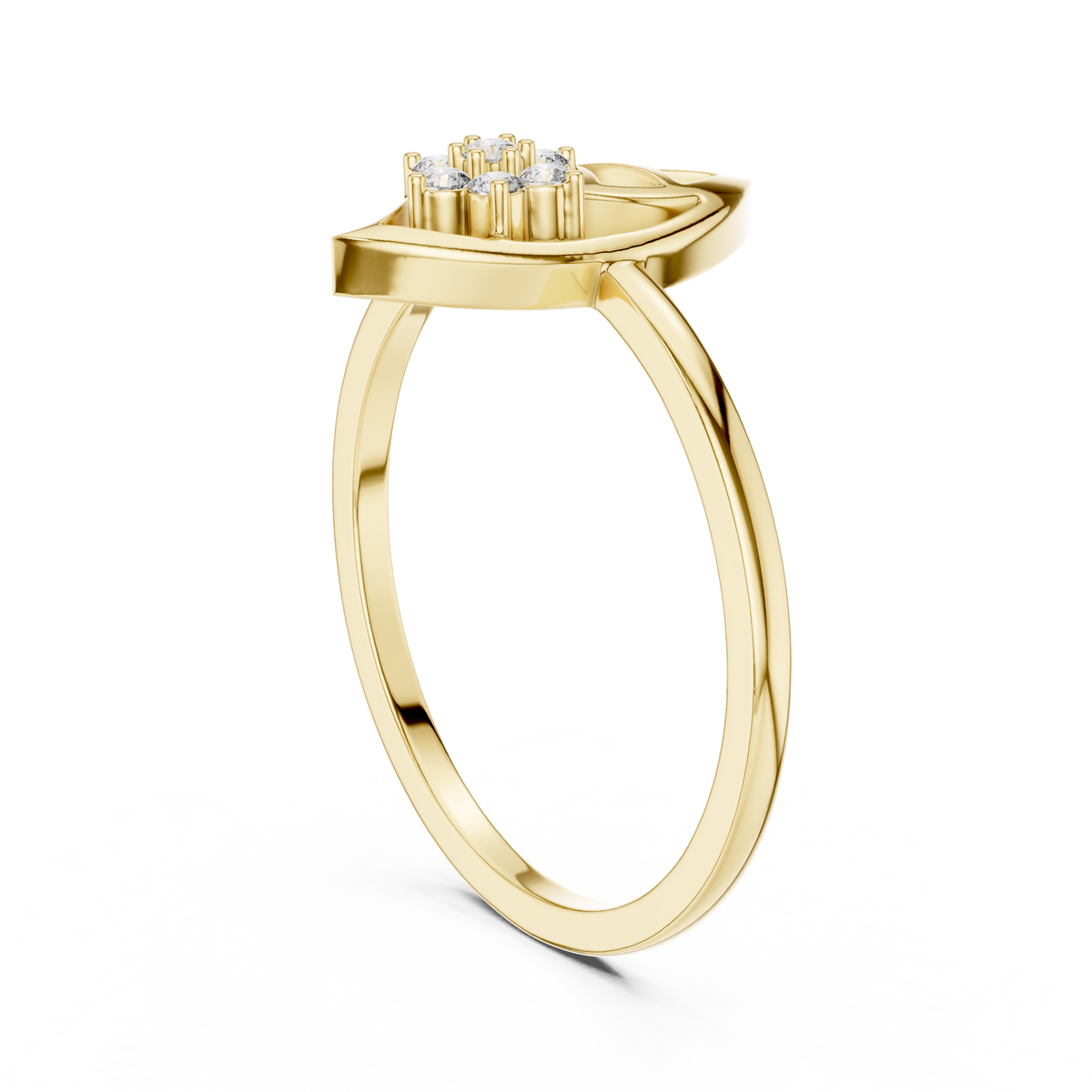 Leafline Radiance Lab Grown Diamond Ring for Women