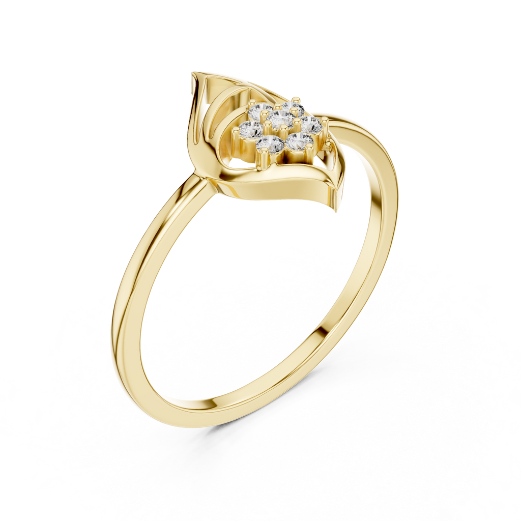 Leafline Radiance Lab Grown Diamond Ring for Women