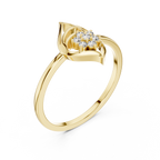 Leafline Radiance Lab Grown Diamond Ring for Women