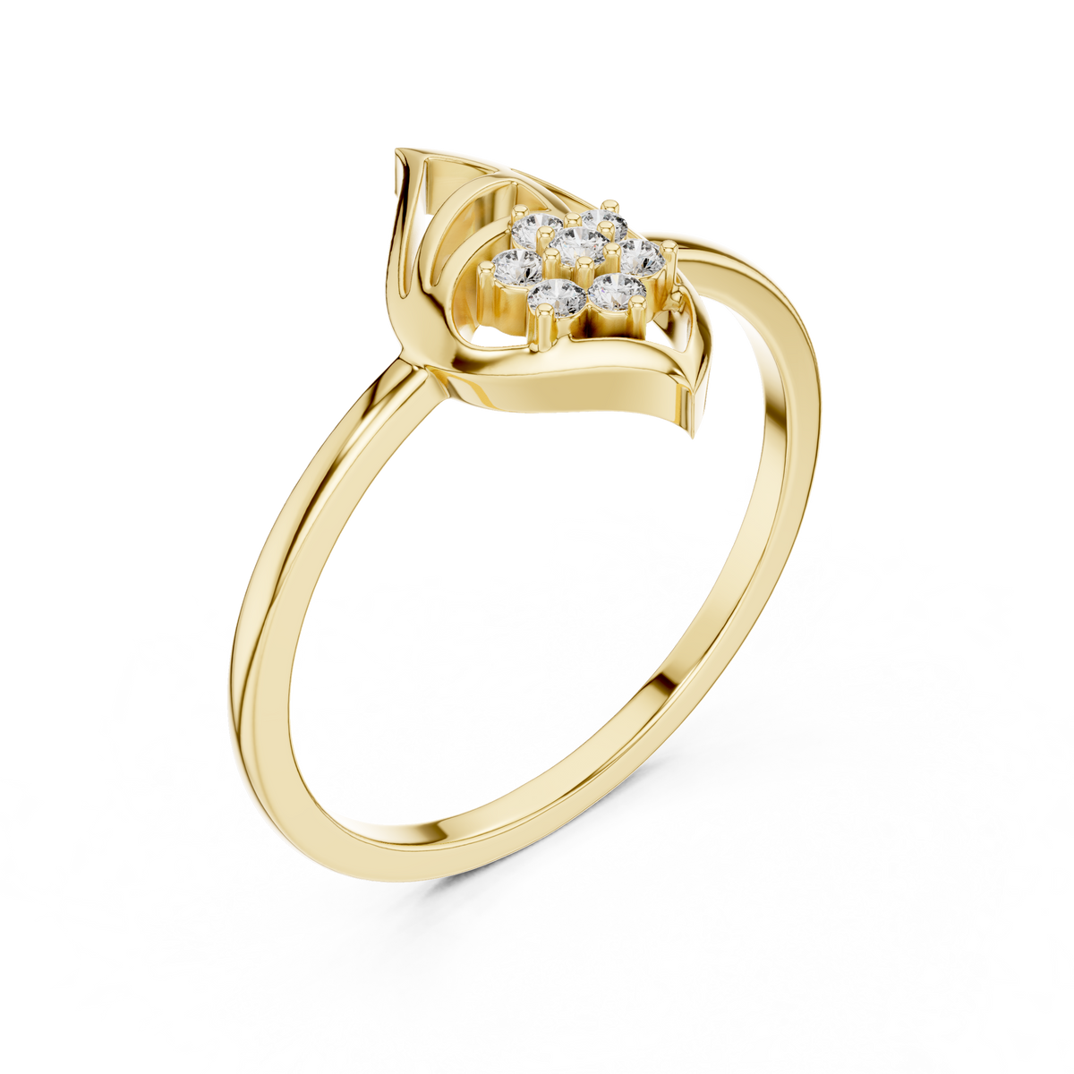 Leafline Radiance Lab Grown Diamond Ring for Women