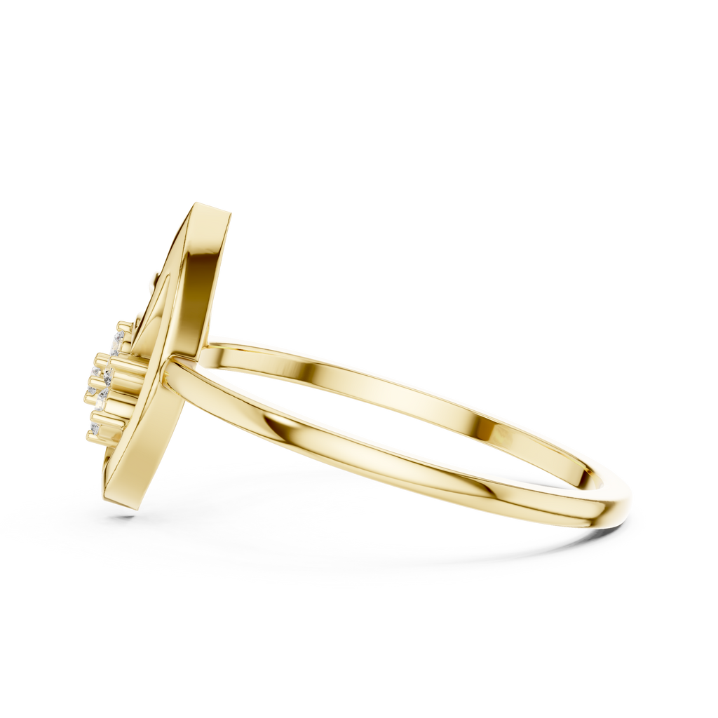 Leafline Radiance Lab Grown Diamond Ring for Women