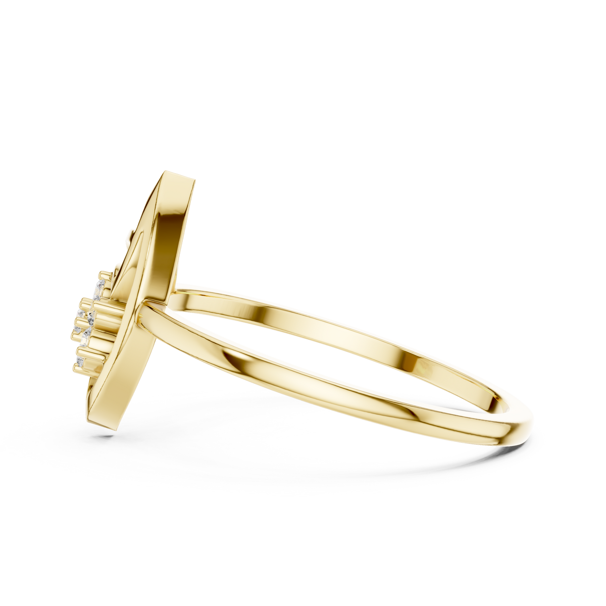 Leafline Radiance Lab Grown Diamond Ring for Women