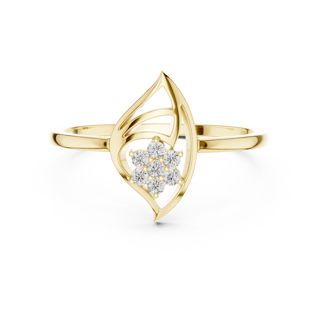 Leafline Radiance Lab Grown Diamond Ring for Women