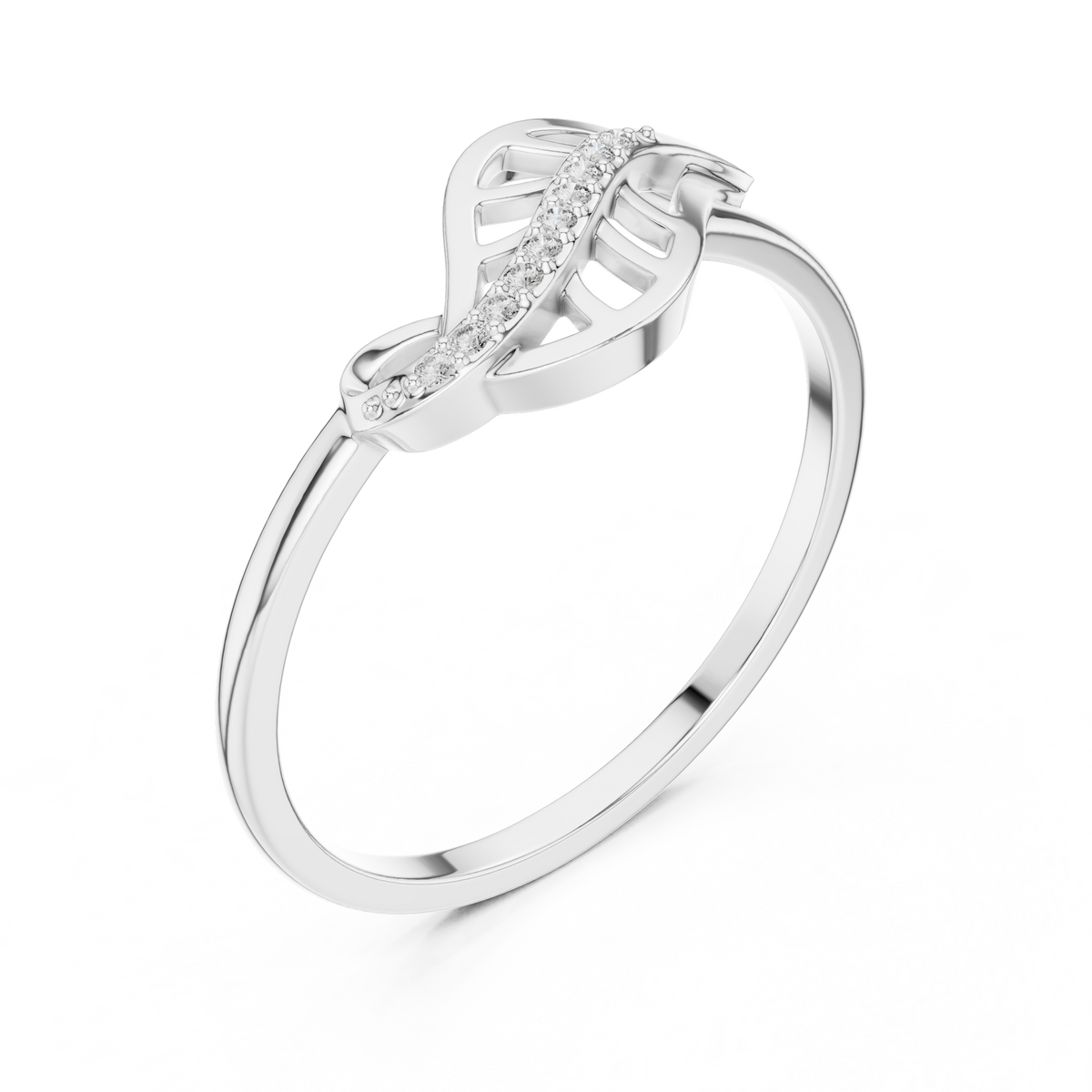 Flowing Grace Lab Grown Diamond Ring for Women