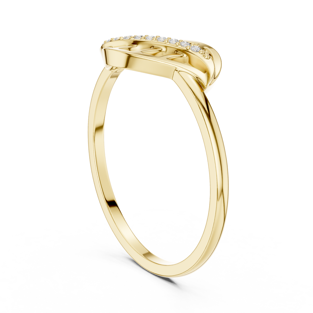 Flowing Grace Lab Grown Diamond Ring for Women