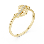 Flowing Grace Lab Grown Diamond Ring for Women