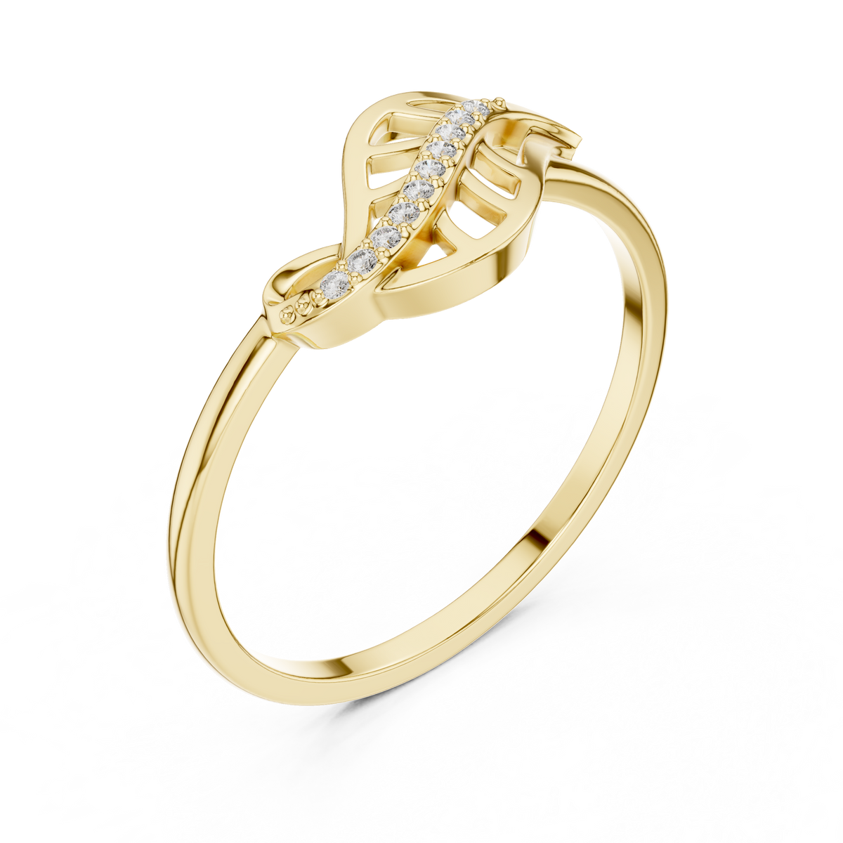 Flowing Grace Lab Grown Diamond Ring for Women