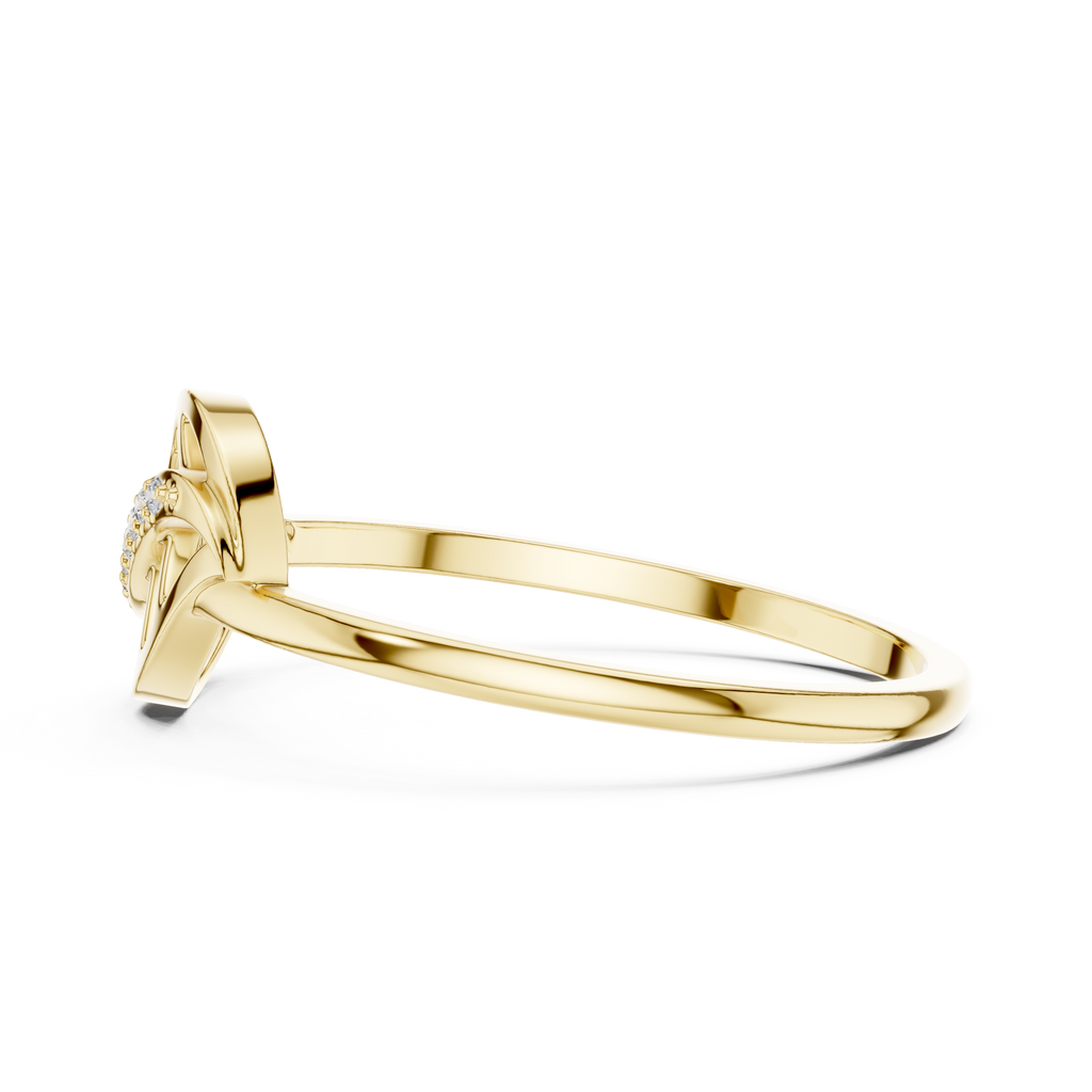 Flowing Grace Lab Grown Diamond Ring for Women