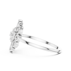 Radiant Petal Halo Lab Grown Diamond Ring for Women