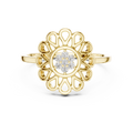 Radiant Petal Halo Lab Grown Diamond Ring for Women