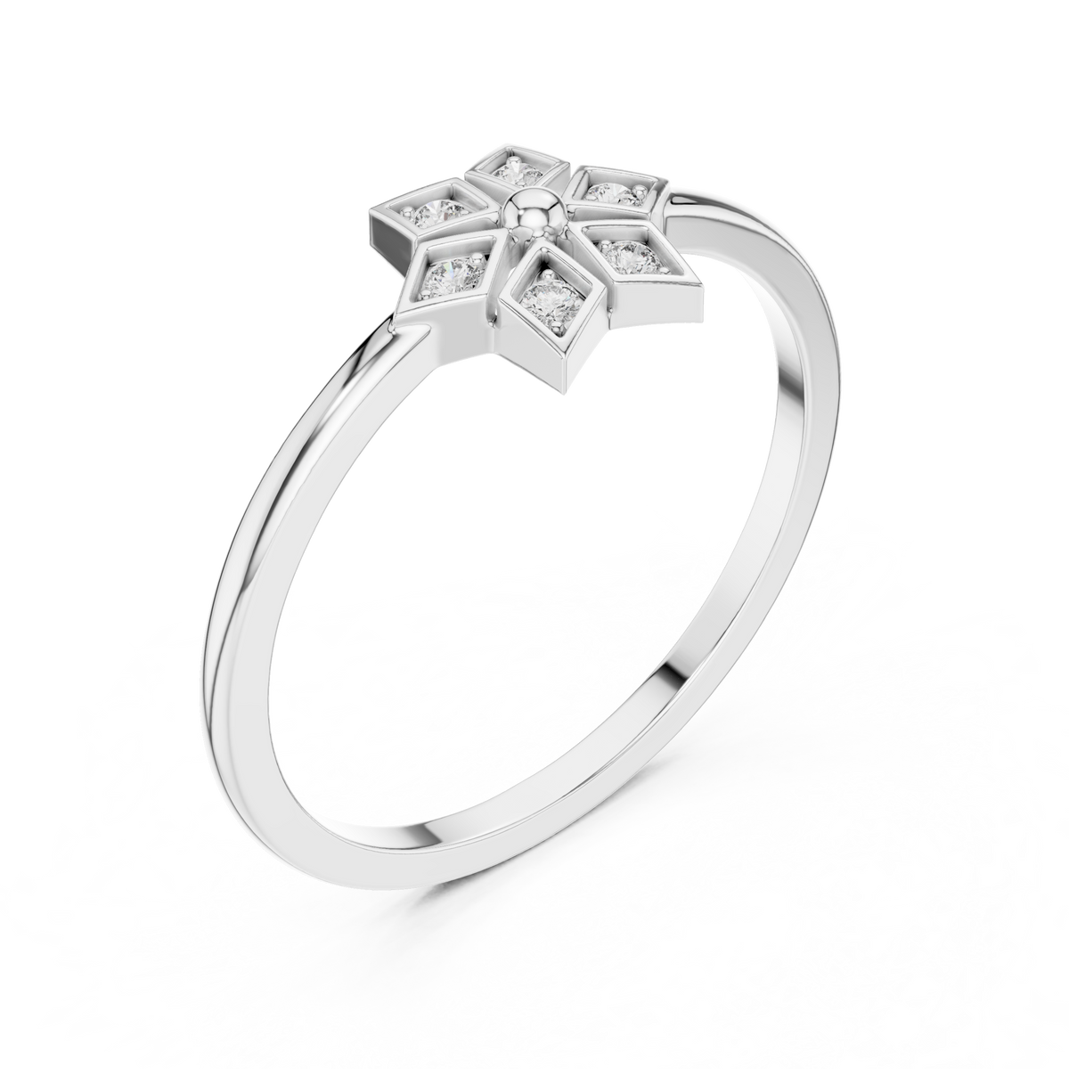 Geometric Radiance Lab Grown Diamond Ring for Women