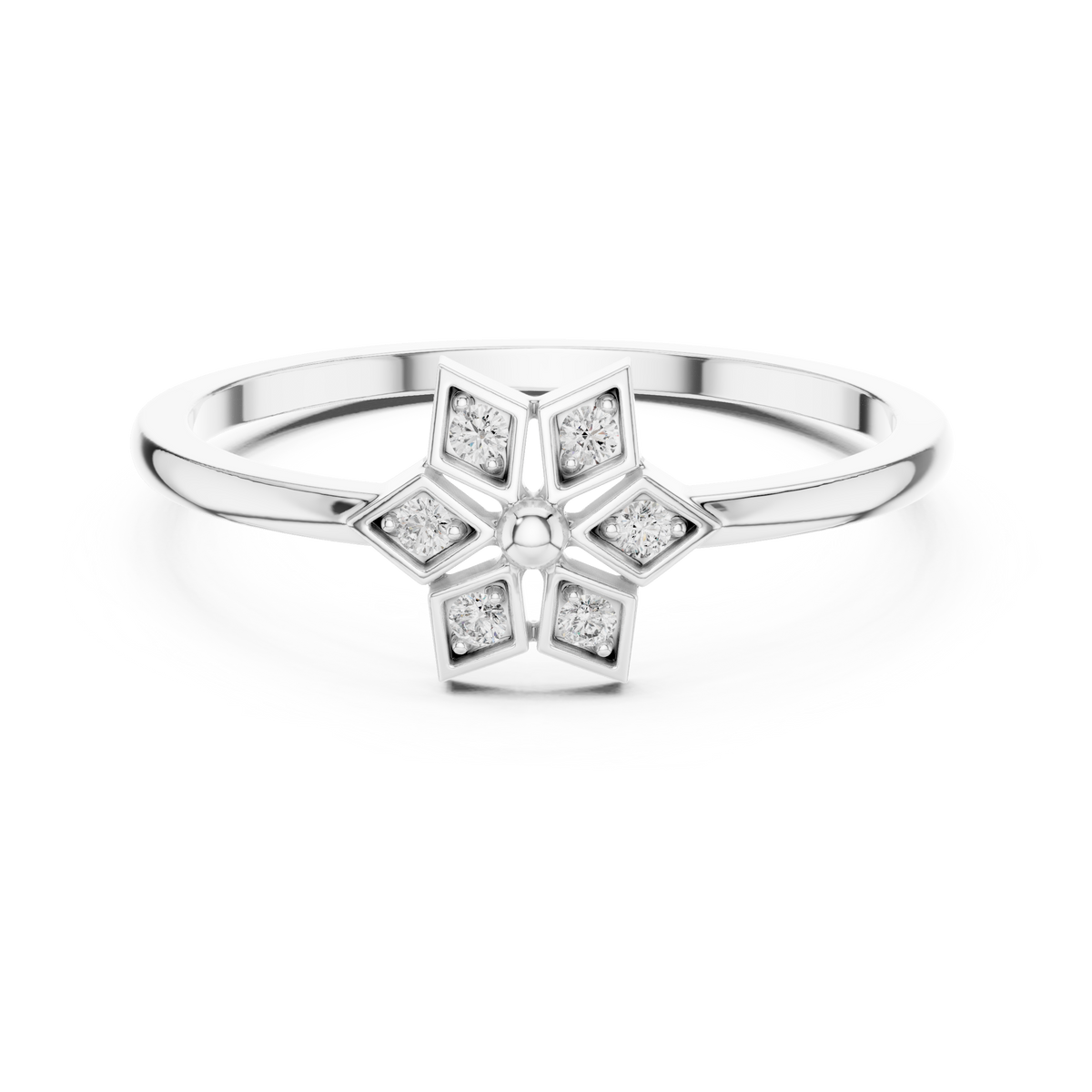 Geometric Radiance Lab Grown Diamond Ring for Women