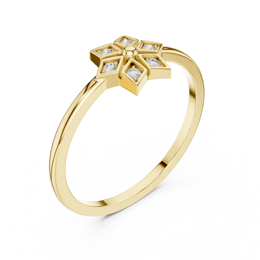 Geometric Radiance Lab Grown Diamond Ring for Women