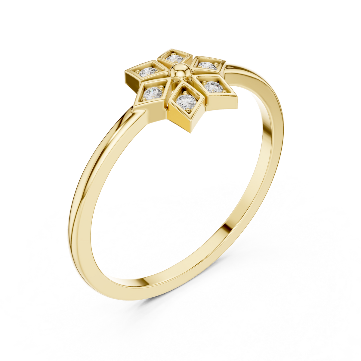 Geometric Radiance Lab Grown Diamond Ring for Women