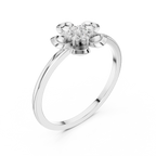 Golden Petal Lab Grown Diamond Ring for Women