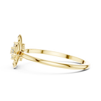 Golden Petal Lab Grown Diamond Ring for Women
