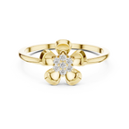 Golden Petal Lab Grown Diamond Ring for Women