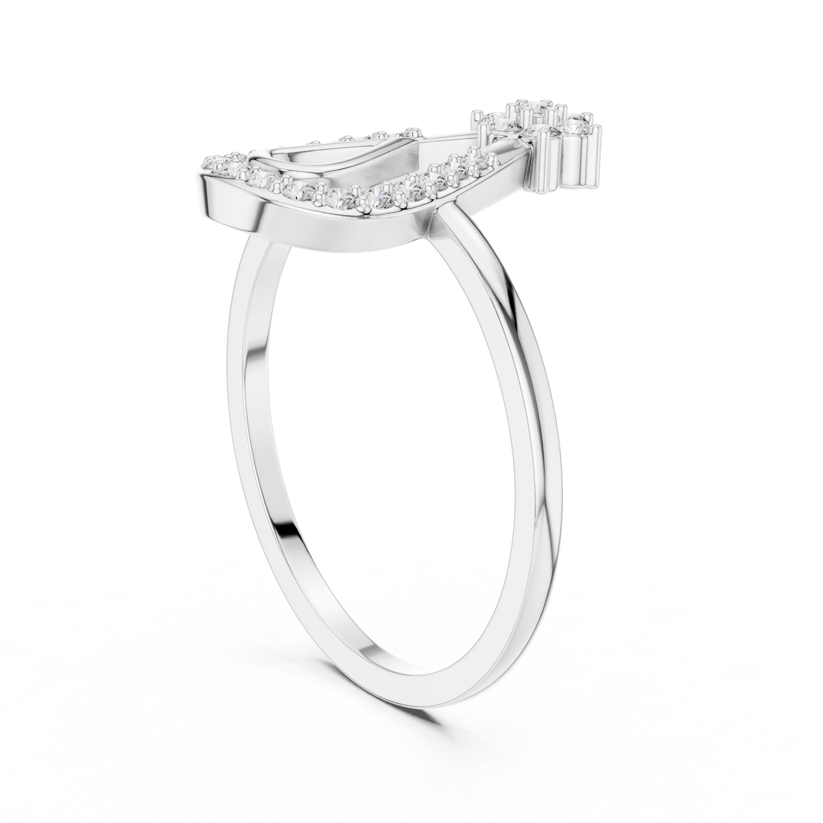 Teardrop Halo Lab Grown Diamond Ring for Women