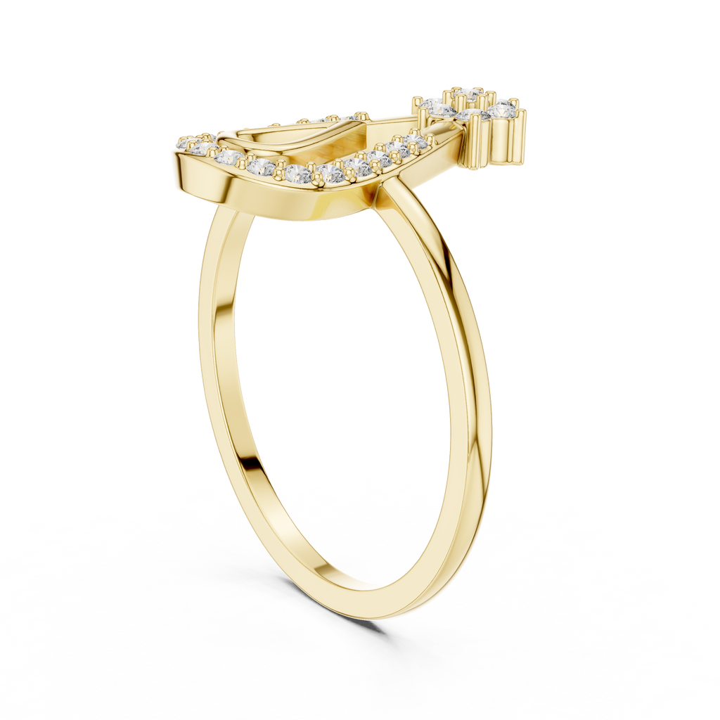 Teardrop Halo Lab Grown Diamond Ring for Women