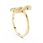 Teardrop Halo Lab Grown Diamond Ring for Women
