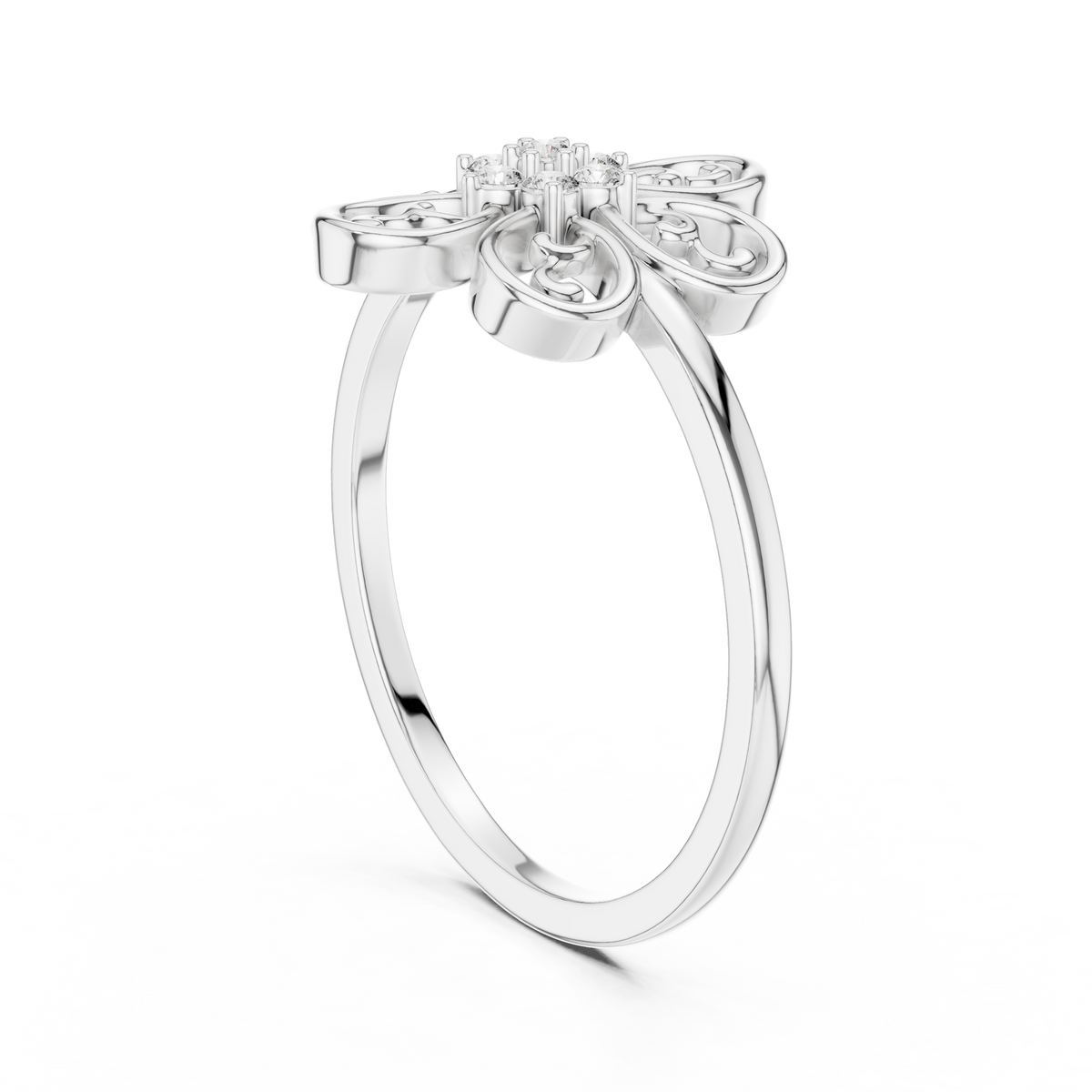 Ornate Bloom Lab Grown Diamond Ring for Women