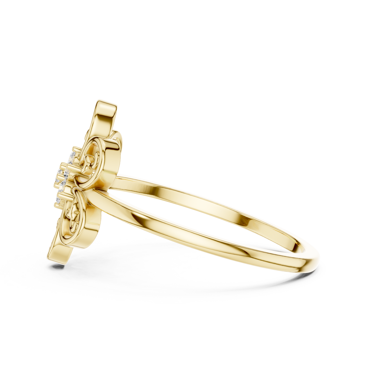 Ornate Bloom Lab Grown Diamond Ring for Women