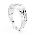 Tavren Diamond Signet Lab Grown Diamond Ring For Him