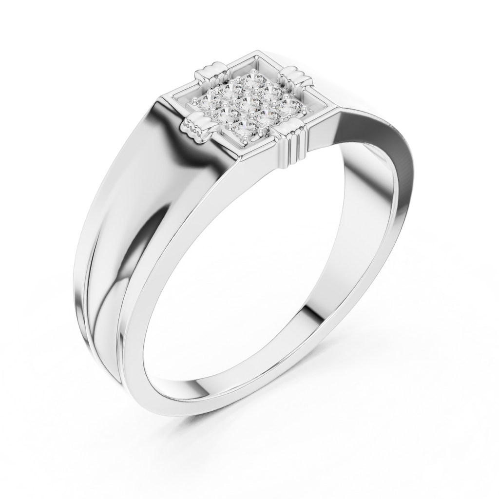 Tavren Diamond Signet Lab Grown Diamond Ring For Him