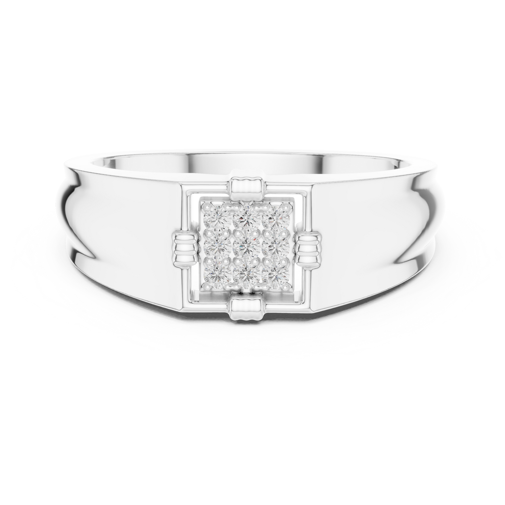 Tavren Diamond Signet Lab Grown Diamond Ring For Him