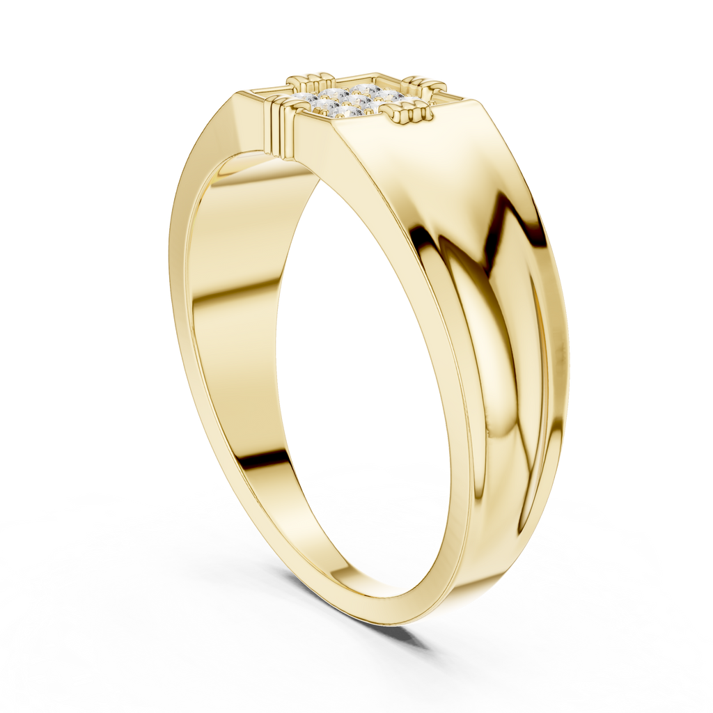 Tavren Diamond Signet Lab Grown Diamond Ring For Him